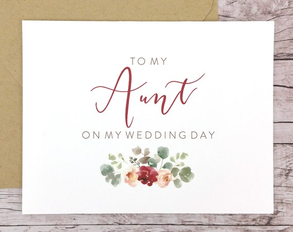 To My Aunt On My Wedding Day Card (FPS0066)