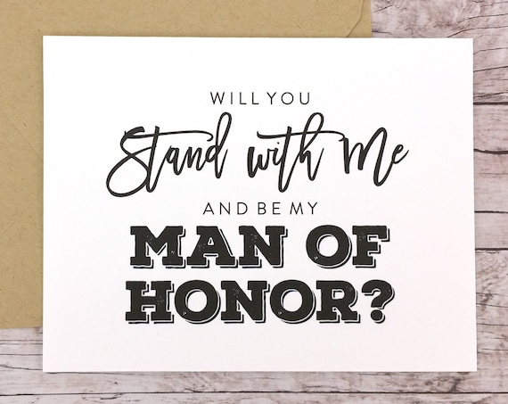 Will You Be My Man of Honor Card (FPS0067)