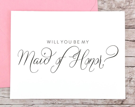 Will You Be My Maid of Honor Card (FPS0058)