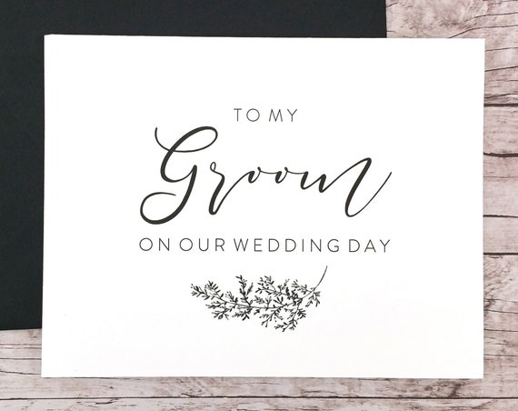 To My Groom On Our Wedding Day Card (FPS0062)