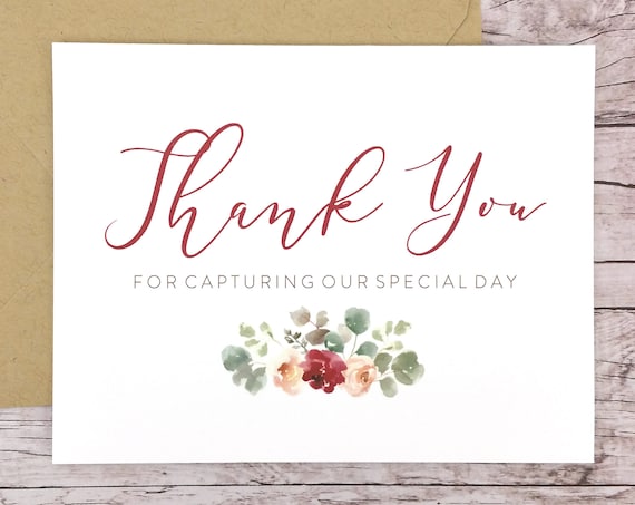 Thank You For Capturing Our Special Day Card (FPS0066)