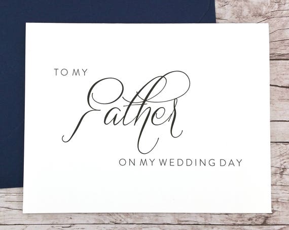 To My Father On My Wedding Day Card (FPS0058)