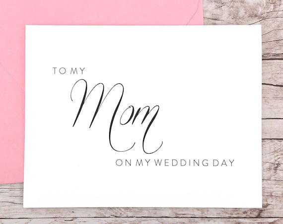 To My Mom On My Wedding Day Card (FPS0058)