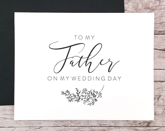 To My Father On My Wedding Day Card (FPS0062)