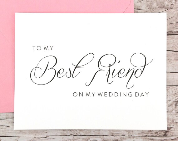 To My Best Friend On My Wedding Day Card (FPS0058)