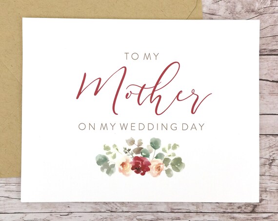 To My Mother On My Wedding Day Card (FPS0066)