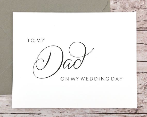 To My Dad On My Wedding Day Card (FPS0058)