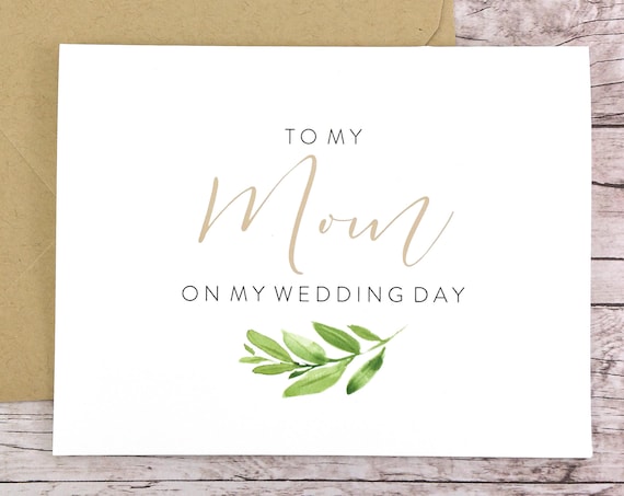 To My Mom On My Wedding Day Card (FPS0060)