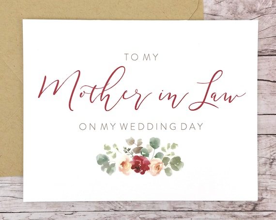 To My Mother-in-Law On My Wedding Day Card (FPS0066)