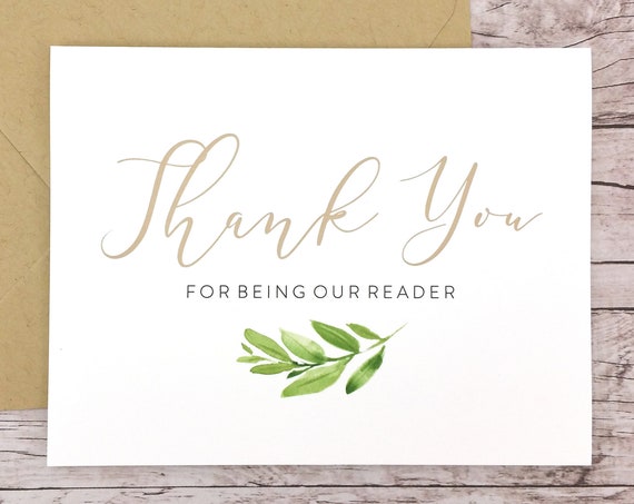 Thank You For Being Our Reader Card (FPS0060)