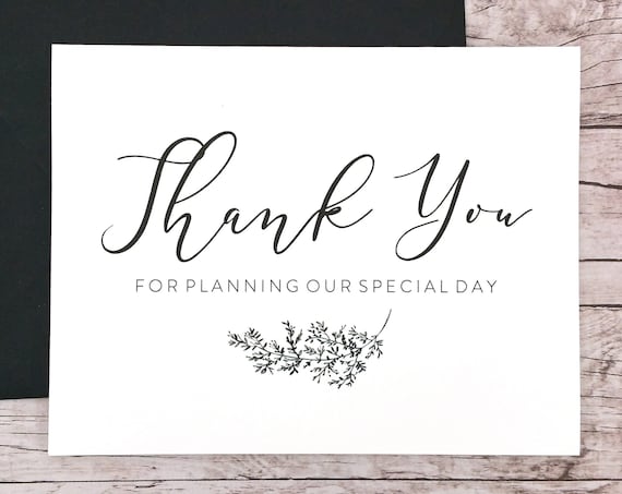 Thank You For Planning Our Special Day Card (FPS0062)