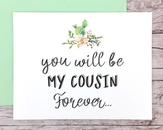 You Will Be My Cousin Forever Card (FPS0065)