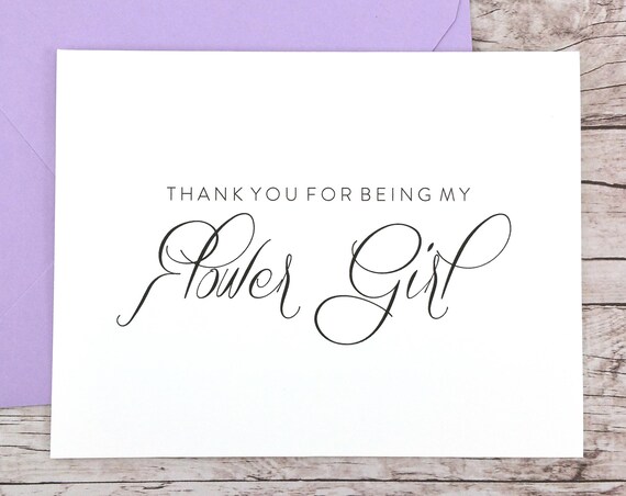 Thank You For Being My Flower Girl Card (FPS0058)