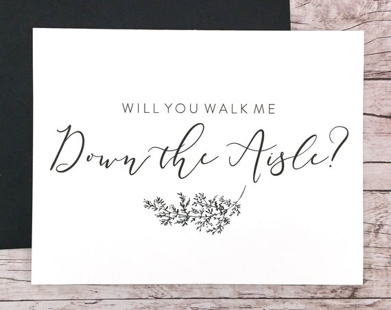Will You Walk Me Down the Aisle Card (FPS0062)