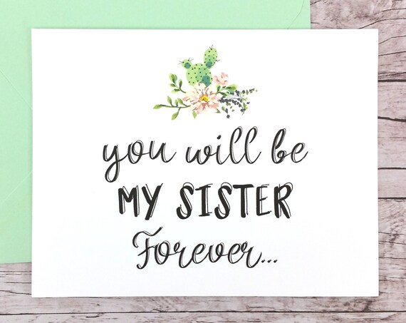You Will Be My Sister Forever Card (FPS0065)