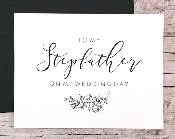 To My Stepfather On My Wedding Day Card (FPS0062)