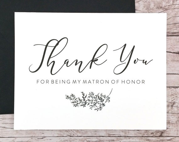 Thank You For Being My Matron of Honor Card (FPS0062)