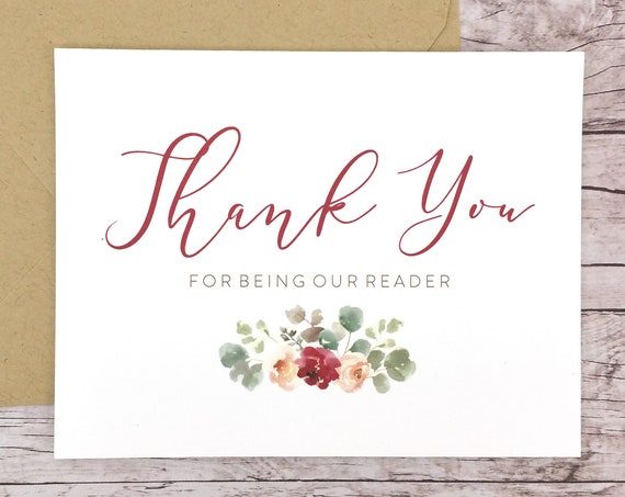 Thank You For Being Our Reader Card (FPS0066)