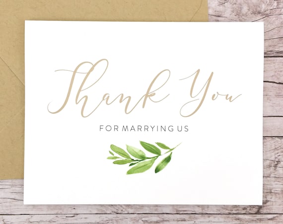 Thank You For Marrying Us Card (FPS0060)