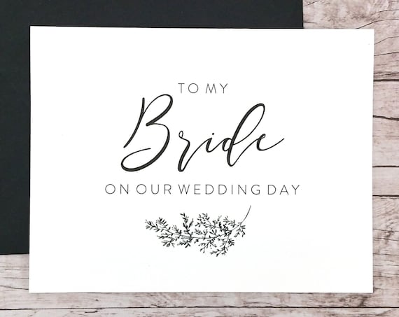 To My Bride On Our Wedding Day Card (FPS0062)