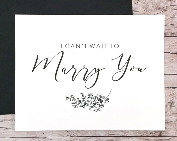I Can't Wait To Marry You Card (FPS0062)