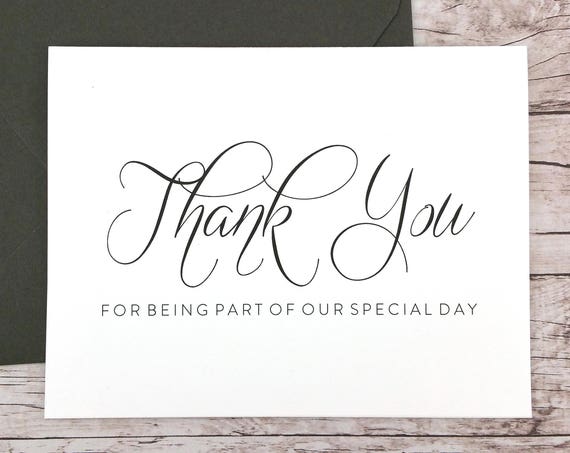 Thank You for Being Part of our Special Day Card (FPS0058)