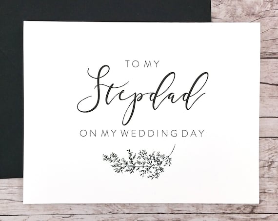 To My Stepdad On My Wedding Day Card (FPS0062)
