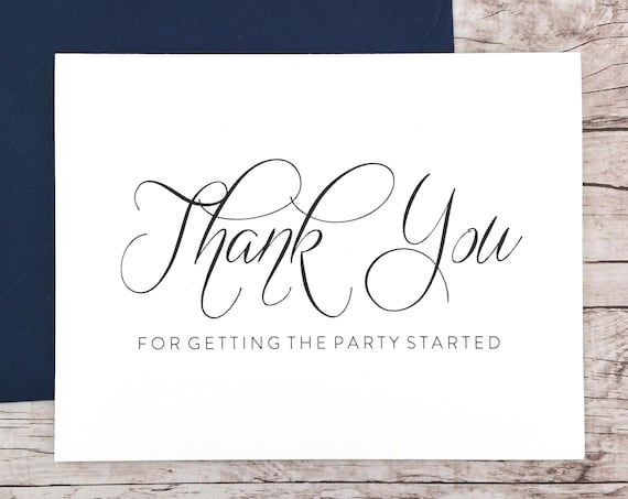 Thank You for Getting the Party Started Card (FPS0058)