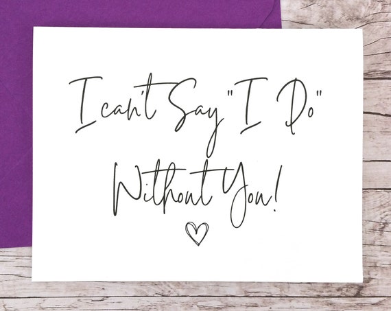 I Can't Say I Do Without You Card (FPS0061)
