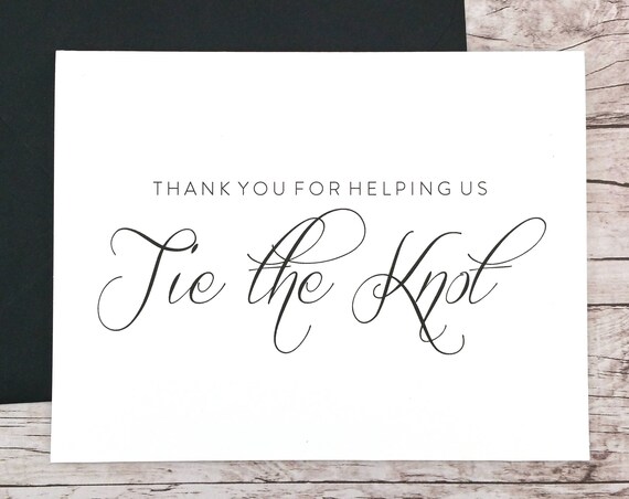 Thank You For Helping Us Tie the Knot Card (FPS0058)