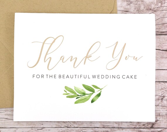 Thank You for the Beautiful Wedding Cake Card (FPS0060)