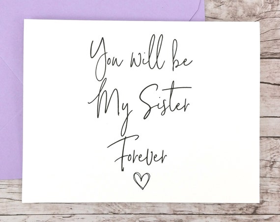 You Will Be My Sister Forever Card (FPS0061)