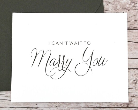 I Can't Wait To Marry You Card (FPS0058)