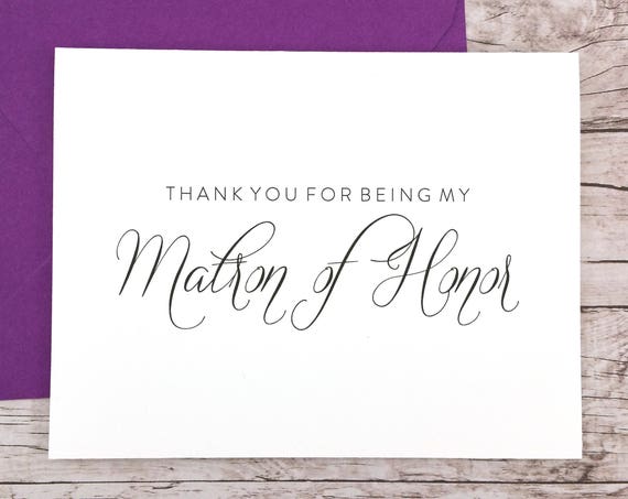 Thank You For Being My Matron of Honor Card (FPS0058)