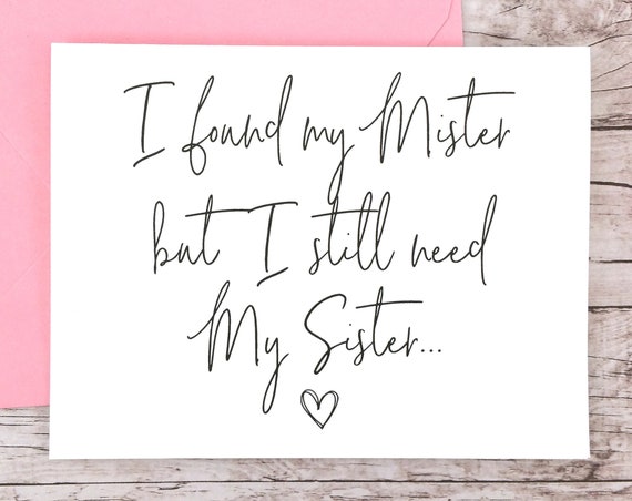 I Found My Mister But I Still Need My Sister Card (FPS0061)