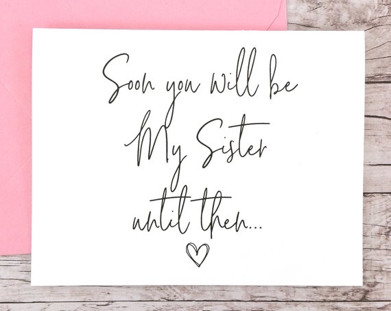 Soon You Will Be My Sister Card (FPS0061)