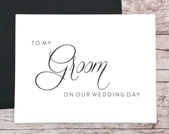 To My Groom On Our Wedding Day Card (FPS0058)