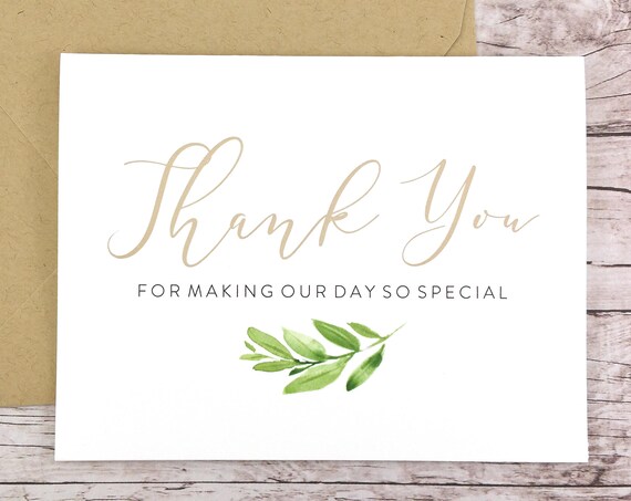 Thank You for Making Our Day So Special Card (FPS0060)