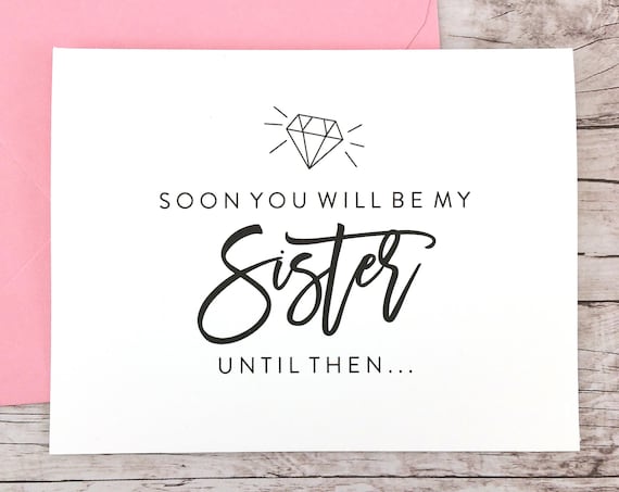 Soon You Will Be My Sister Card (FPS0057)