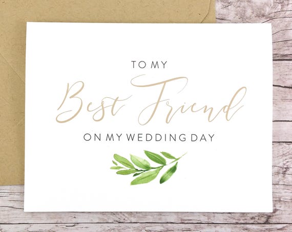 To My Best Friend On My Wedding Day Card (FPS0060)