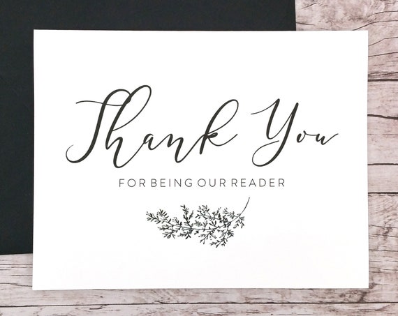 Thank You For Being Our Reader Card (FPS0062)
