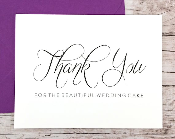 Thank You for the Beautiful Wedding Cake Card (FPS0058)