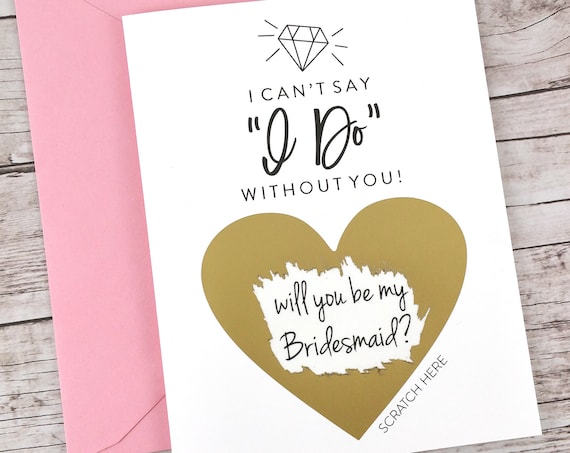 Bridesmaid Scratch Off Card (FPS00S23)