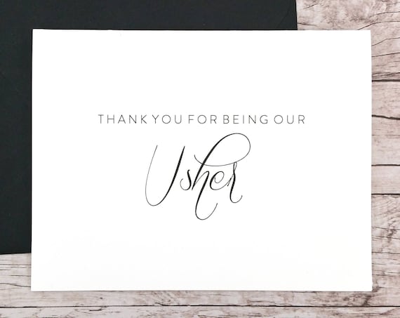 Thank You For Being Our Usher Card (FPS0058)