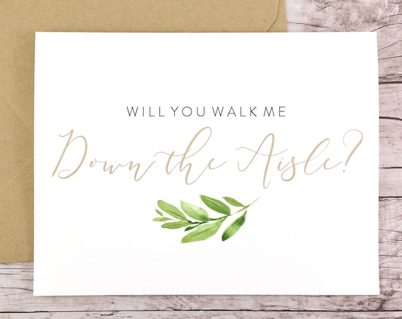 Will You Walk Me Down the Aisle Card (FPS0060)