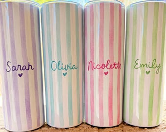 Personalized Vacation Tumbler, Bridesmaid Bachelorette Girls Trip Gift, 20oz Tumbler