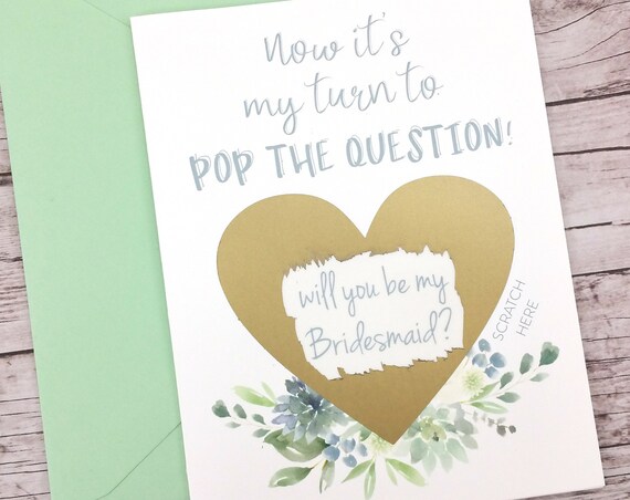 Now It's My Turn to Pop the Question Scratch Off Card (FPS00S29)