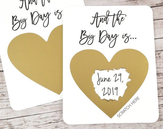 Bridesmaid Proposal Wedding Date Scratch Off (FPSWDS3)