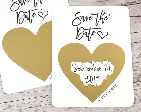 Bridesmaid Proposal Wedding Date Scratch Off (FPSWDS2)