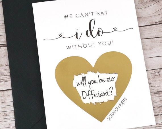 Will You Be Our Officiant Scratch Off Card (FPS00S1)